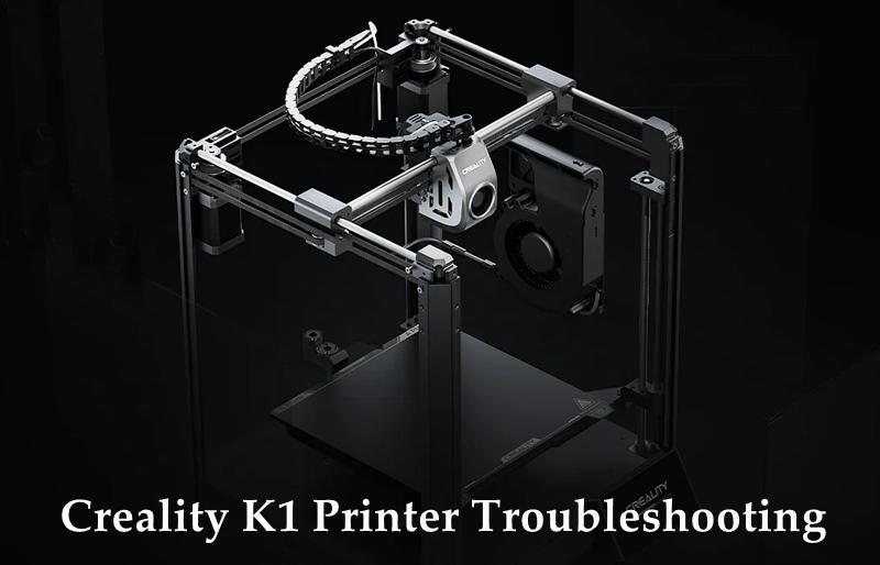 A black and white image of a 3D printer with a Creality logo on the side.