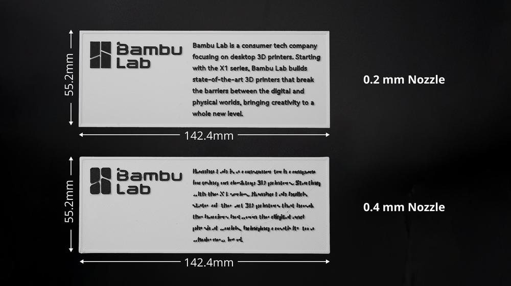 A black and white photo of two business cards for Bambu Lab, a consumer tech company focusing on desktop 3D printers.