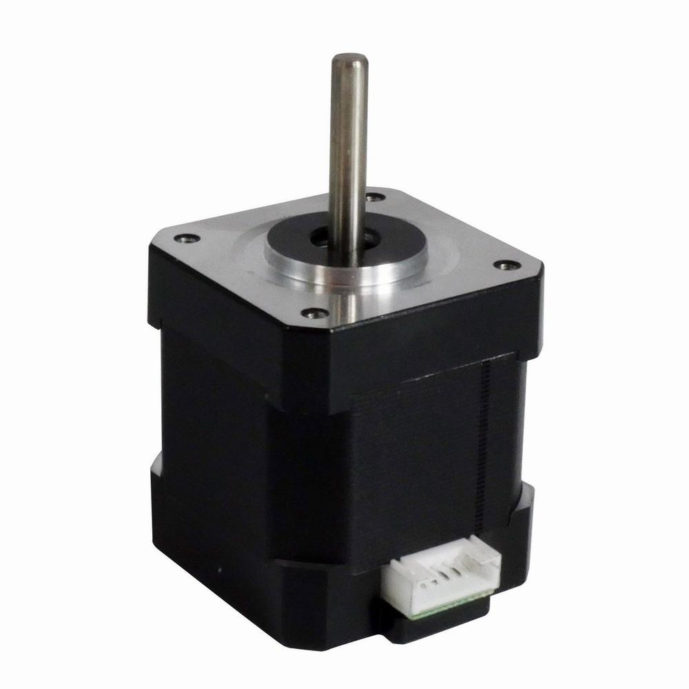 Stepper motor 42BYGH48-1.8A with 1.8 degree step angle.