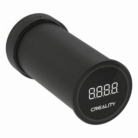 A black cylindrical object with a digital display that reads 88.8 and the word CREALITY below it.