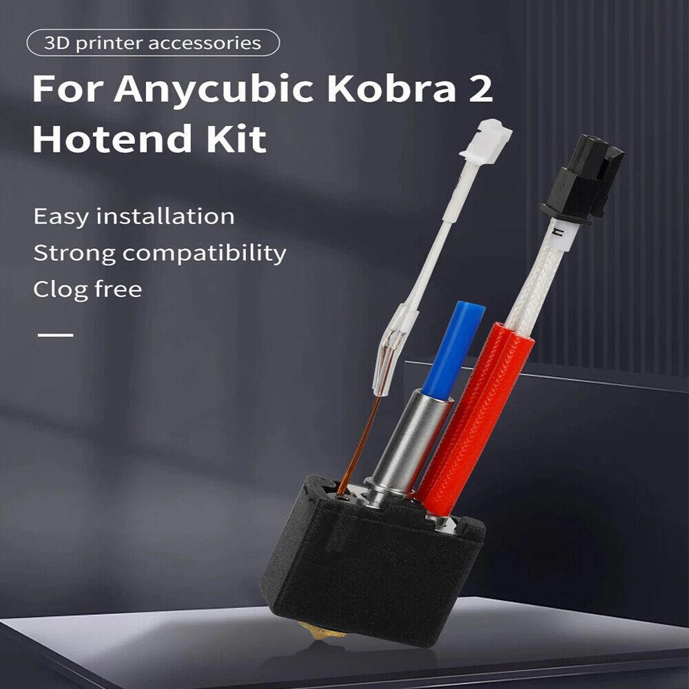 A hotend kit for the Anycubic Kobra 2 3D printer, which is easy to install and has strong compatibility.