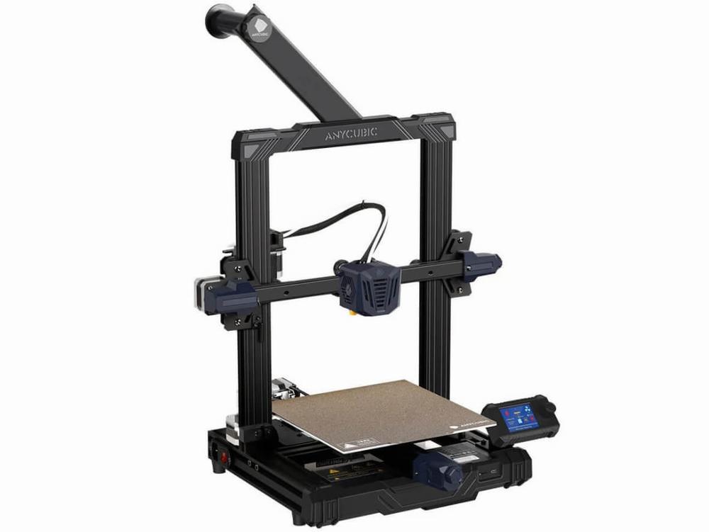 The image shows an Anycubic Kobra 3D printer.