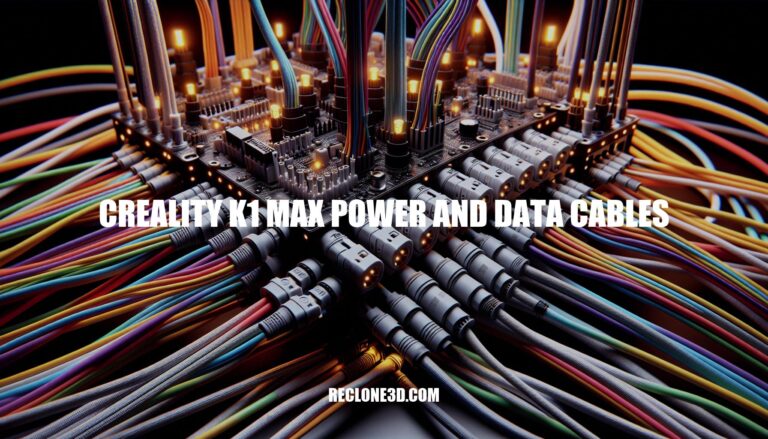 Choosing Creality K1 Max Power and Data Cables
