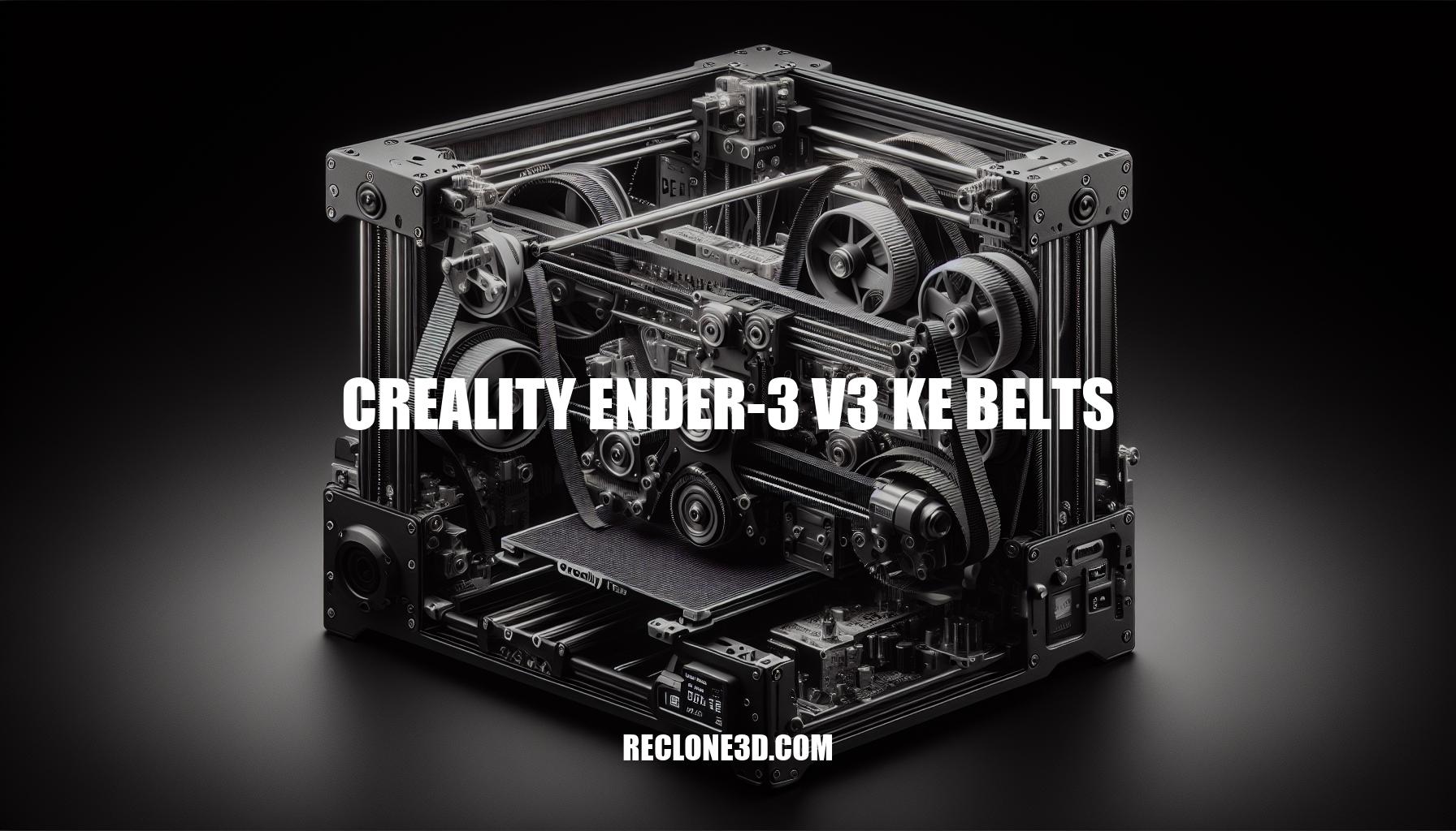 Creality Ender-3 V3 KE Belts Maintenance and Replacement Guide