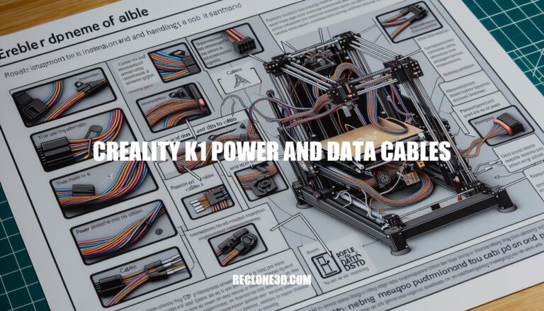 Creality K1 Power and Data Cables: Importance and Maintenance Guide