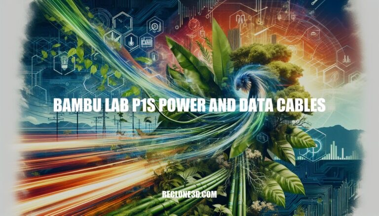 Enhance Your Connectivity with Bambu Lab P1S Power and Data Cables