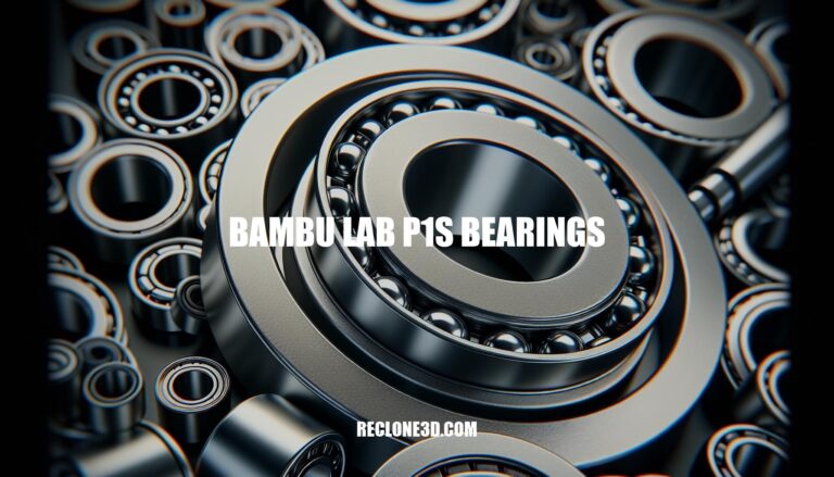 The Ultimate Guide to Bambu Lab P1S Bearings