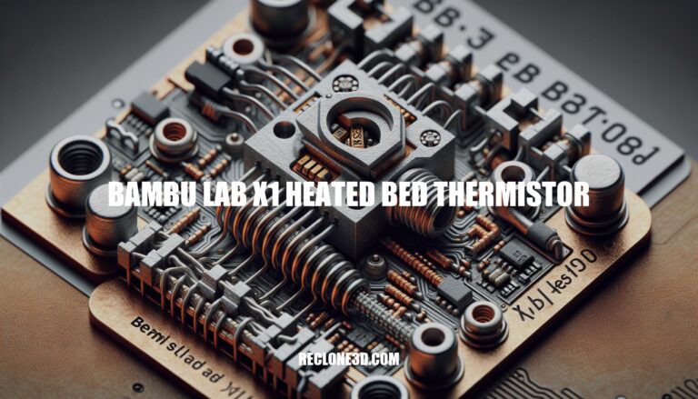 Ultimate Guide to Bambu Lab X1 Heated Bed Thermistor